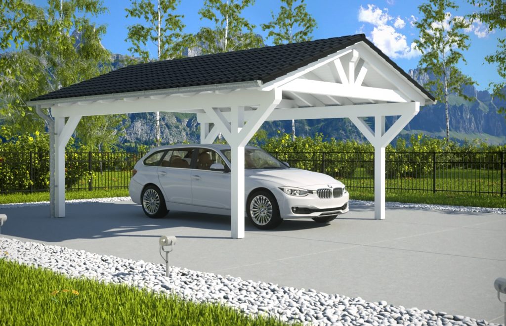 Carports en bois lamellé-collé - Prix à partir de 3 000 € + TVA