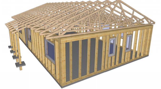pre-cut karkassmaja elementmaja 107-2